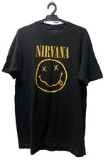 Camisa promocional Nirvana Nevermind Cobain Smiley DGC ponto único Hanes feita nos EUA vintage comprar usado  Enviando para Brazil