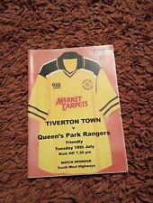 Tiverton town qpr for sale  SHOREHAM-BY-SEA