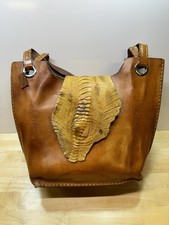 Ostrich handbag brown for sale  Soquel