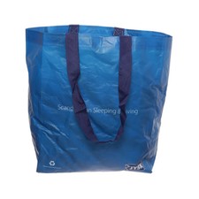 Używany, Jysk, torba z tkaniny, unisex (dorośli), niebieska, 29, 18, 35 cm #0B4 na sprzedaż  PL