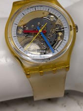 Relógio de pulso vintage 1985 SWATCH original Jelly Fish GK 100 -Nova bateria -Funciona comprar usado Relógio de pulso vintage 1985 SWATCH original Jelly Fish GK 100 -Nova bateria -Funciona comprar usado  Enviando para Brazil