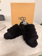 black fluffy sliders for sale  WOLVERHAMPTON