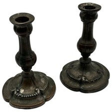 Antique pair candleholders for sale  Brandon