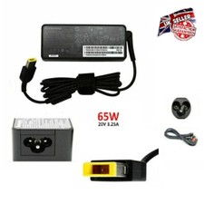 CARREGADOR DE LAPTOP LENOVO GENUÍNO REINO UNIDO 3 PINOS 20V 3.25A 65W PONTA RETANGULAR CABO DE ALIMENTAÇÃO comprar usado  Enviando para Brazil