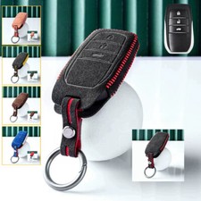 Capa chave de carro couro camurça para Toyota Hilux Camry RAV4 RIEZ 86 Highlander comprar usado  Enviando para Brazil