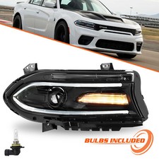 Com lâmpada para 2015-2022 Dodge Charger farol LED DRL farol halógeno lado direito comprar usado  Enviando para Brazil