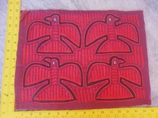 Panamá Kuna ORIGINAL Mola arte popular aplique reverso bordado acolchoado 2135 comprar usado  Enviando para Brazil