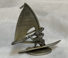 Vintage Spoontiques Miniatura de Estanho S765 Windsurfista Windsurf 1985 comprar usado  Enviando para Brazil