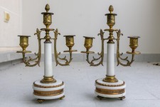 Paire chandeliers laiton d'occasion  Neuilly-sur-Seine