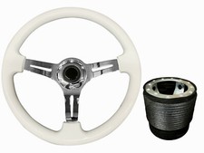 White chrome steering for sale  PETERBOROUGH