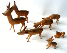 Geschnitzte rehe erzgebirge gebraucht kaufen  Dresden
