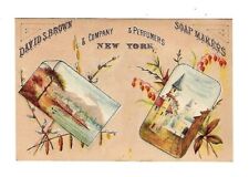 Usado, Cartão comercial c1880 Davis S. Brown & Co. Saboneteiras e perfumistas comprar usado  Enviando para Brazil