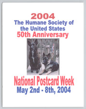 Cartão postal nacional semana sociedade humana pastora alemã Doris Schreib 2004 comprar usado  Enviando para Brazil