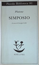 Simposio paperback platone usato  Italia