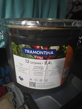 Pote de estoque Tramontina estilo 12 qt cinza antiaderente coberto comprar usado  Enviando para Brazil