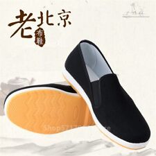Sapatos masculinos chineses tradicionais de Pequim tecido ás artes marciais taich sola de borracha, usado comprar usado  Enviando para Brazil