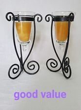 Metal glass candle for sale  SOUTHPORT