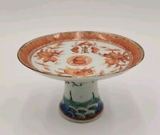 Pedestal/compota tazza porcelana Famille Verte exportación china 3" segunda mano  Embacar hacia Argentina