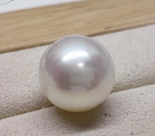 Enorme natural AAA++ 12-13mm redonda solta branca pérola do mar do sul meio perfurada comprar usado  Enviando para Brazil