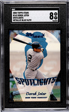 Usado, 2000 Topps Stars Derek Jeter #163 Holofotes Azul Metálico 99 SGC 8 Yankees HOF comprar usado  Enviando para Brazil