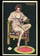 Cartolina illustratore mauzan. usato  Pinerolo