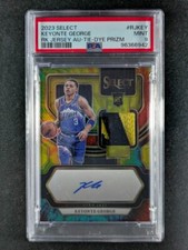Camiseta PSA 9 2023-24 Select KEYONTE GEORGE 18/25 RC Patch Auto Tie-Dye Prizm comprar usado  Enviando para Brazil