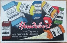 Cartão postal de publicidade de comida francesa da década de 1930 Heudebert, farinha de tapioca de cereal, art déco, usado comprar usado  Enviando para Brazil