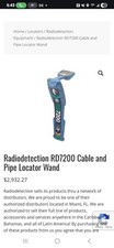 Radiodetection rd8200 cable for sale  Oologah