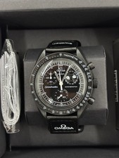 Omega swatch black usato  Napoli