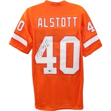 Camiseta Beckett Witness 50184 Mike Alstott autografada estilo profissional XL laranja TB comprar usado  Enviando para Brazil