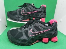 Tênis de corrida raro Nike Shox Turbo preto rosa 454165-006 feminino tamanho 8 comprar usado  Enviando para Brazil