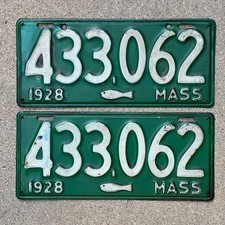 1928 massachusetts license for sale  Chicago