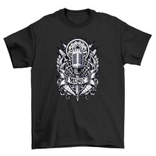 Camiseta Rock the Mic com Microfone "Gothic_85" - Engraçada, Elegante e Amplificada comprar usado Camiseta Rock the Mic com Microfone "Gothic_85" - Engraçada, Elegante e Amplificada comprar usado  Enviando para Brazil