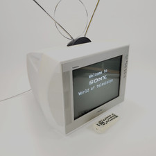 Sony Trinitron KV-13FM13 13" CRT tubo TV retrô para jogos TV com antena remota branca comprar usado  Enviando para Brazil