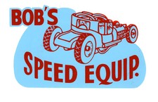 BOB'S SPEED EQUIPMENT DRAG RACE HOT RAT ROD DECALQUE ADESIVO APARÊNCIA VINTAGE  comprar usado  Enviando para Brazil