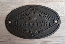 Waggonschild waggon fabrik gebraucht kaufen  Niesky