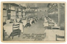 Cartão postal Couch's Restaurant sala de fumar Griswold Street Detroit Michigan comprar usado  Enviando para Brazil