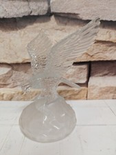 Clear glass eagle for sale  OLDHAM