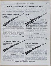 Vintage 1949 Harrington Richardson H&R calibre 22 rifle arma impressão anúncio comprar usado  Enviando para Brazil