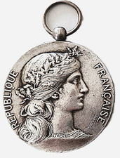 Medaille travail .argent d'occasion  Fécamp