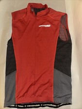 Camiseta de ciclismo Cannondale masculina vermelha carbono sem mangas bicicleta G bolsos grandes com zíper comprar usado  Enviando para Brazil
