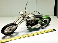 Vintage Custom Chopper Motocicleta ENORME Escala Modelo Construído BOM COMPLETO comprar usado  Enviando para Brazil