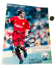 Autographed michael owen for sale  BLACKPOOL