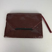 Bolsa envelope dobrável feminina Mimco Clutch metal borgonha comprar usado  Enviando para Brazil