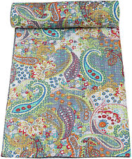 Colcha King Size Kantha cinza feita à mão cobertor hobo floral Gudari comprar usado Colcha King Size Kantha cinza feita à mão cobertor hobo floral Gudari comprar usado  Enviando para Brazil