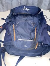 Mochila Trail Ridge Slumberjack 50L, leve, azul, capa de chuva - BOM! comprar usado  Enviando para Brazil