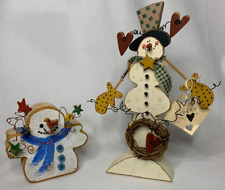 Wooden snowmen set for sale  Summerville