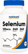 Selênio Nutricost 100mcg, 240 cápsulas vegetarianas comprar usado  Enviando para Brazil