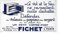 Buvard publicitaire fichet d'occasion  Paris XI