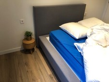Boxspringbett grau 140x200 gebraucht kaufen  Kempen
